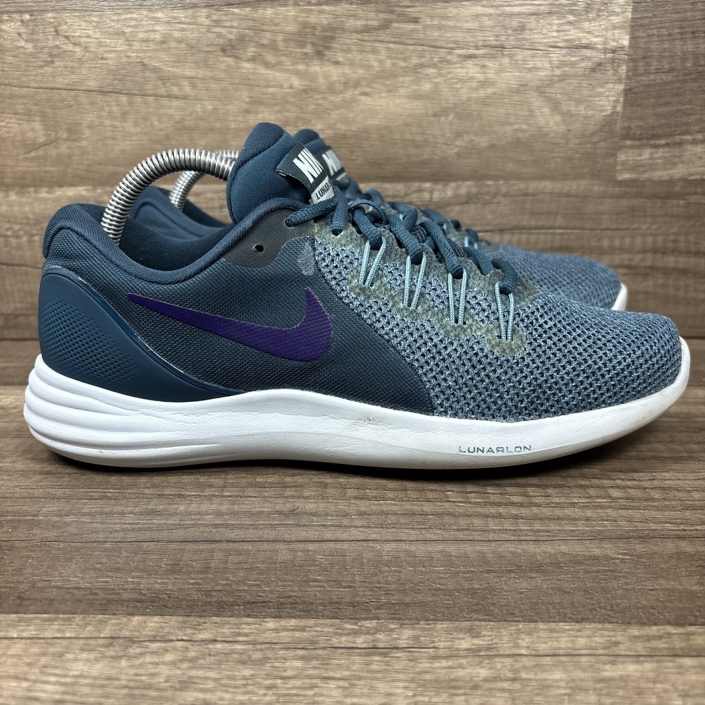 Nike Lunar Apparent Green Blue Womens US Size 10 EUR 42 908998-400 Running Shoes